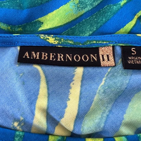 AmberNoon II by Dr. Erum Ilyas Size S Sleeveless UPF 50 Cropped Painted Jumpsuit - Picture 13 of 15